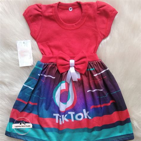 Vestido Tik Tok Meninas Elo7 Produtos Especiais