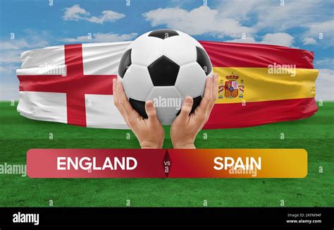 England vs Spain national teams soccer football match competition ...