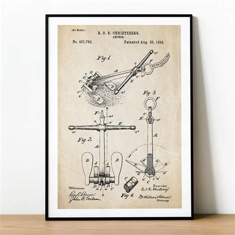 Plakat PATENT KOTWICA A2 PlakatoweLove Sklep EMPIK