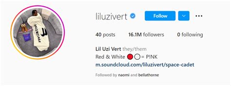 Lil Uzi Vert changes pronouns to 'they/them' on Instagram