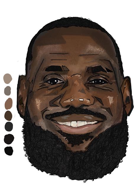 LeBron James portrait 🎨 : r/ProCreate