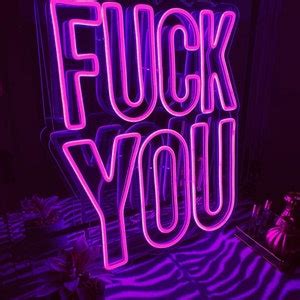 FUCK YOU Custom Neon Light Sign Custom Text Neon Sign Flex Led Sign Led Logo Custom Neon Sign
