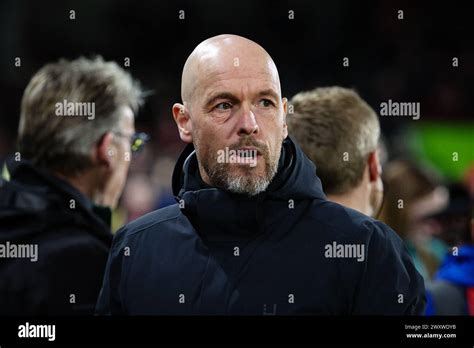 London Uk 30th Mar 2024 Manchester United Manager Erik Ten Hag