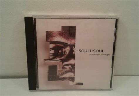 Soul Ii Soul Volume Iii Just Right Cd 1992 Virgin Ebay