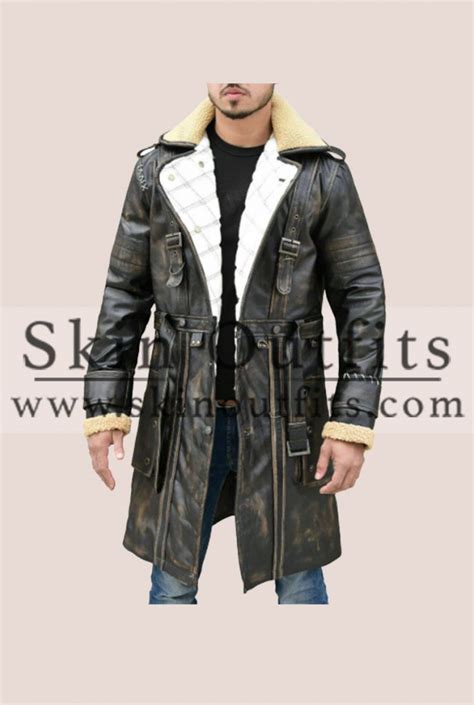 Elder Maxson Leather Coat L Fallout 4 Game Leather Coat