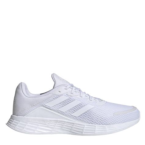 Adidas Rubber Duramo Sl Running Shoes In White White Grey White For