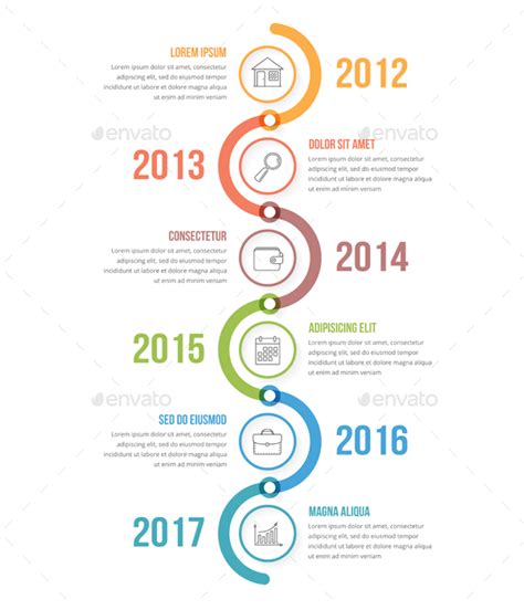 Vertical Timeline Infographics Infographic Info