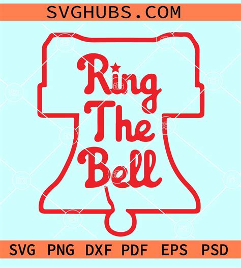 ring  bell philly svg philadelphia baseball svg phillies bell svg