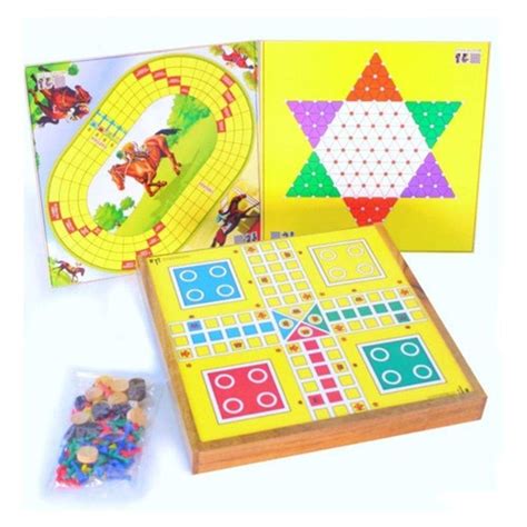 Jogo Tabuleiro 3 Em 1 Ludo Dama Trilha Iob Extra