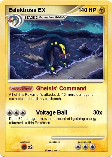 Pokémon Eelektross Ex Ghetsis Command My Pokemon Card