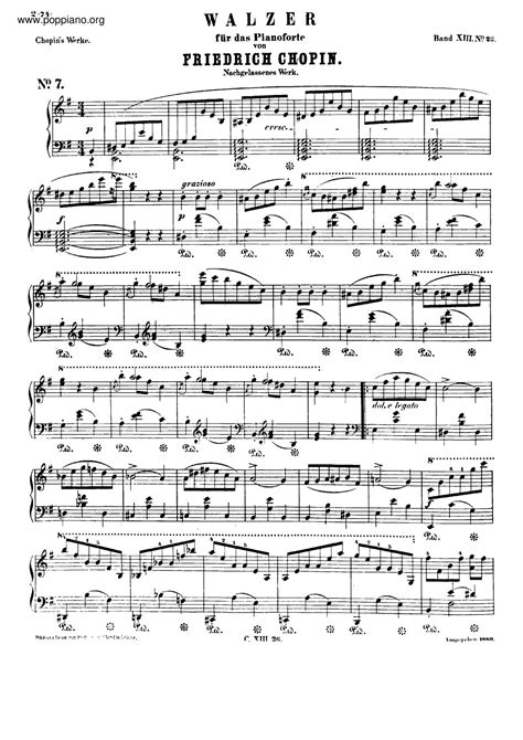 Chopin Waltz In E Minor B 56 Sheet Music Pdf Free Score Download ★