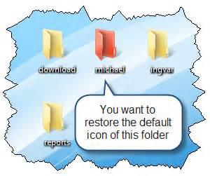 Restore Default Icons