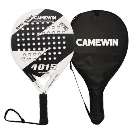 Padel Racket Beach Tennis Carbon Fiber And Eva Smooth Surface Durable