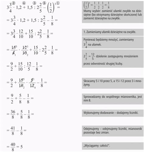 Działania Na Ułamkach Zwykłych I Dziesiętnych Na Poziomie Ucznia Klasy