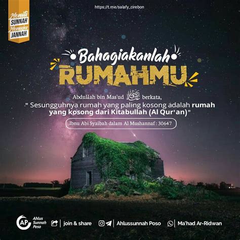 Ahlussunnah Poso On Instagram Bahagiakanlah Rumahmu Anjoshare