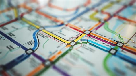 Premium Photo | A subway map is a diagram showing the layout of a ...