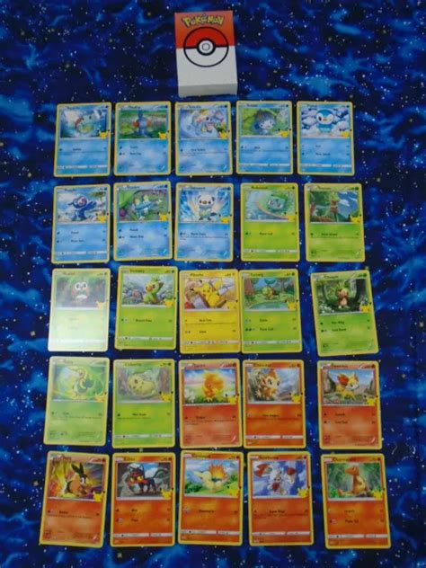 Mcdonalds Pokemon Th Anniversary Card Complete Set Non Holo