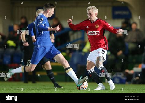 Isak Hansen-Aaroen Of Manchester United U21. - Chelsea U21 v Manchester ...