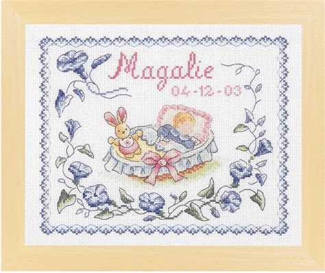 Free Baby Birth Cross Stitch Patterns Name Birth Sampler Baby Cross