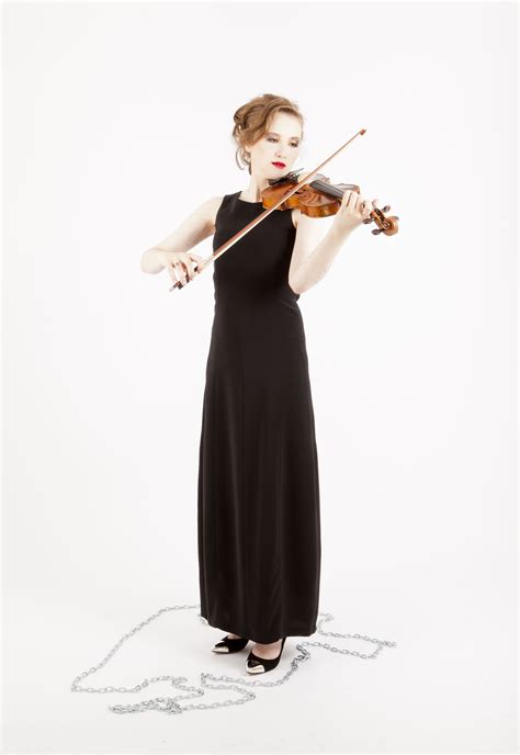 Kim Spierenburg Violinist Black Long Dress Musician Photography Violinist Portrait