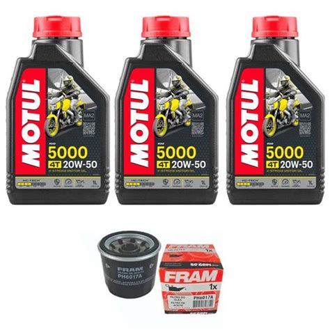 Kit Troca De Óleo Xj6 Yamaha Motul 5000 20w50 Ph6017a Outros