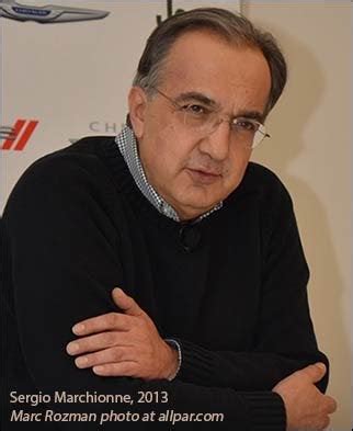 Chrysler CEO Sergio Marchionne at the Detroit Auto Show: 2013