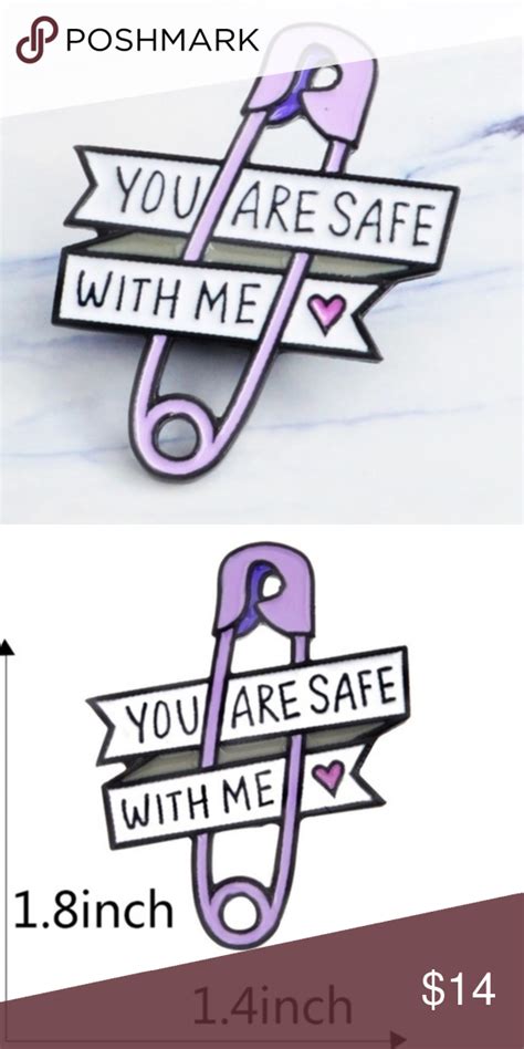 New You Are Safe With Me Lapel Enamel Pin Brooch Enamel Pins Hand Brooch Cat Enamel Pin