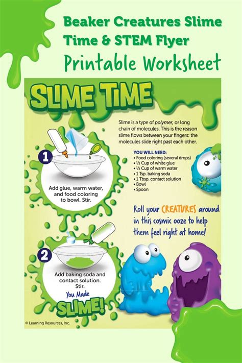 Science Behind Slime Worksheet