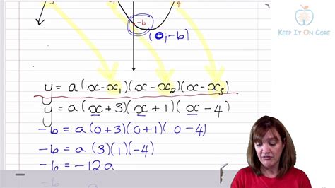 7 25 Finding The Equation Of A Cubic Function Given 3 X Intercepts