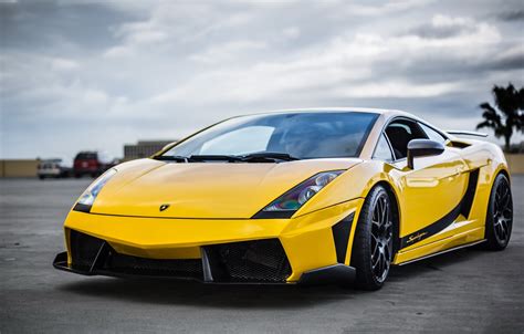 Wallpaper Lamborghini, Superleggera, Gallardo, the front, Yellow ...