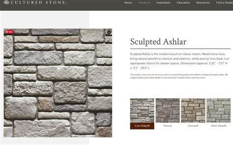 echo ridge sculpted ashlar cultured stone sculpting interior
