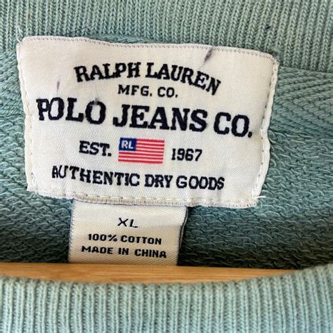 Vintage Polo Jeans Company By Ralph Lauren Sweatshirt Big Logo Etsy