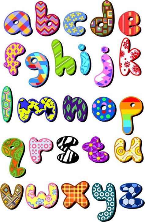 Letras Bonitas Para Imprimir De Colores Imagui 06D Alfabeto Doodle