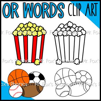 OR Clip Art: OR Phonics Clip Art by Mr Fox | TPT