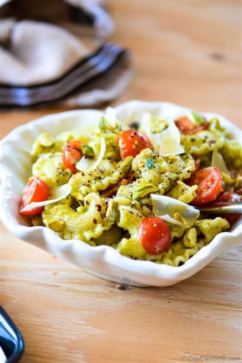 Pasta With Basil And Pistachio Pesto Recipe