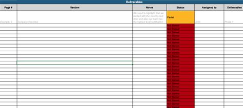 Excel Project Management Template For RFPs | Utley Strategies