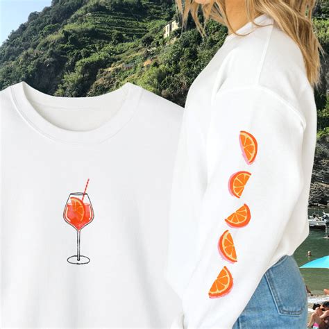 Aperol Spritz Sweatshirt Aperitivo Crewneck Group Cocktail Etsy