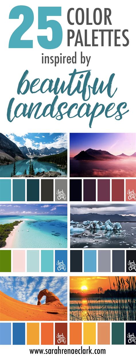 Color Palettes Inspired By Beautiful Landscapes Inspiring Color