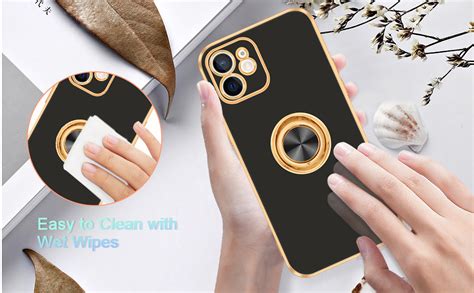 Amazon Fingic For IPhone 12 Case With Ring Stand 360 Rotatable