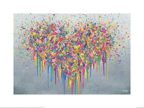 Jo Gough Let Your Love Flow Art Print The Art Group