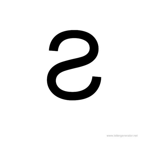 Printable Backwards Letters