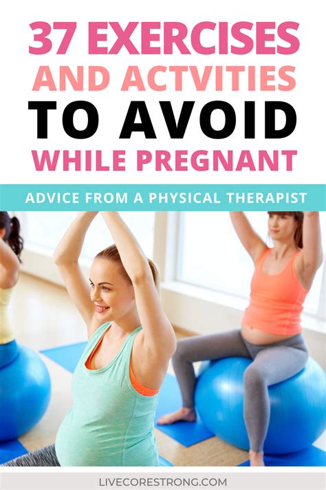 Activities And Exercises To Avoid While Pregnant Prenatal Workout