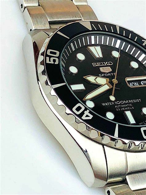 Seiko 5 Sports Automatic Submariner Styled ‘sea Urchin Mens Watch