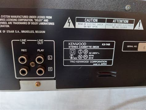 Kenwood KX 74R Autorevers Casetofon Deck Audioweb