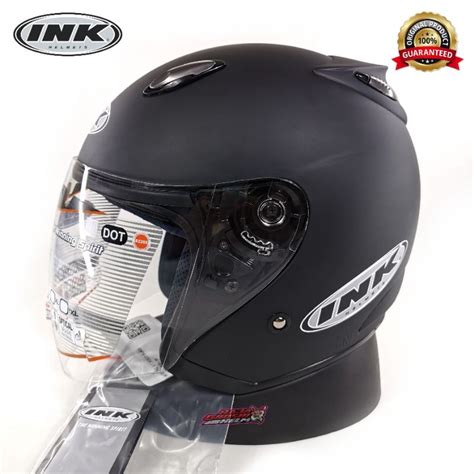 jual helm ink centro black doff original helm ink centro ori hitam doff
