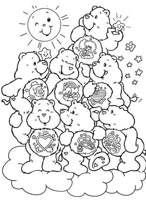 Care Bears Printable Coloring Pages - Coloring Home