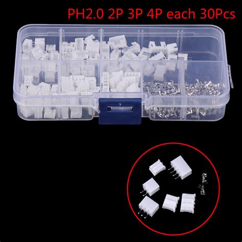 300pcs PH2 0 2P 3P 4 Pin 2 0mm Pitch Terminal Kit JST Wire Connector