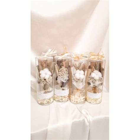 Jual MINI BOUQUET DRIED FLOWER IN CYLINDER MINI BUKET BUNGA KERING