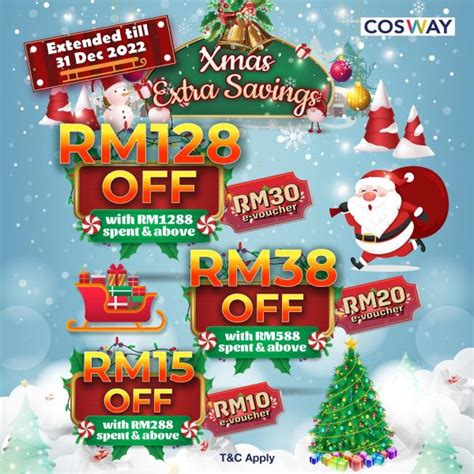 Cosway Christmas Extra Savings Promotion Valid Until Dec