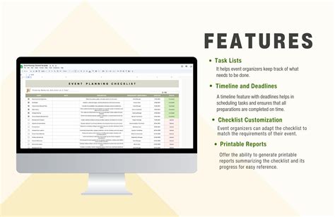 Event Planning Checklist Template in Google Sheets, Excel - Download ...